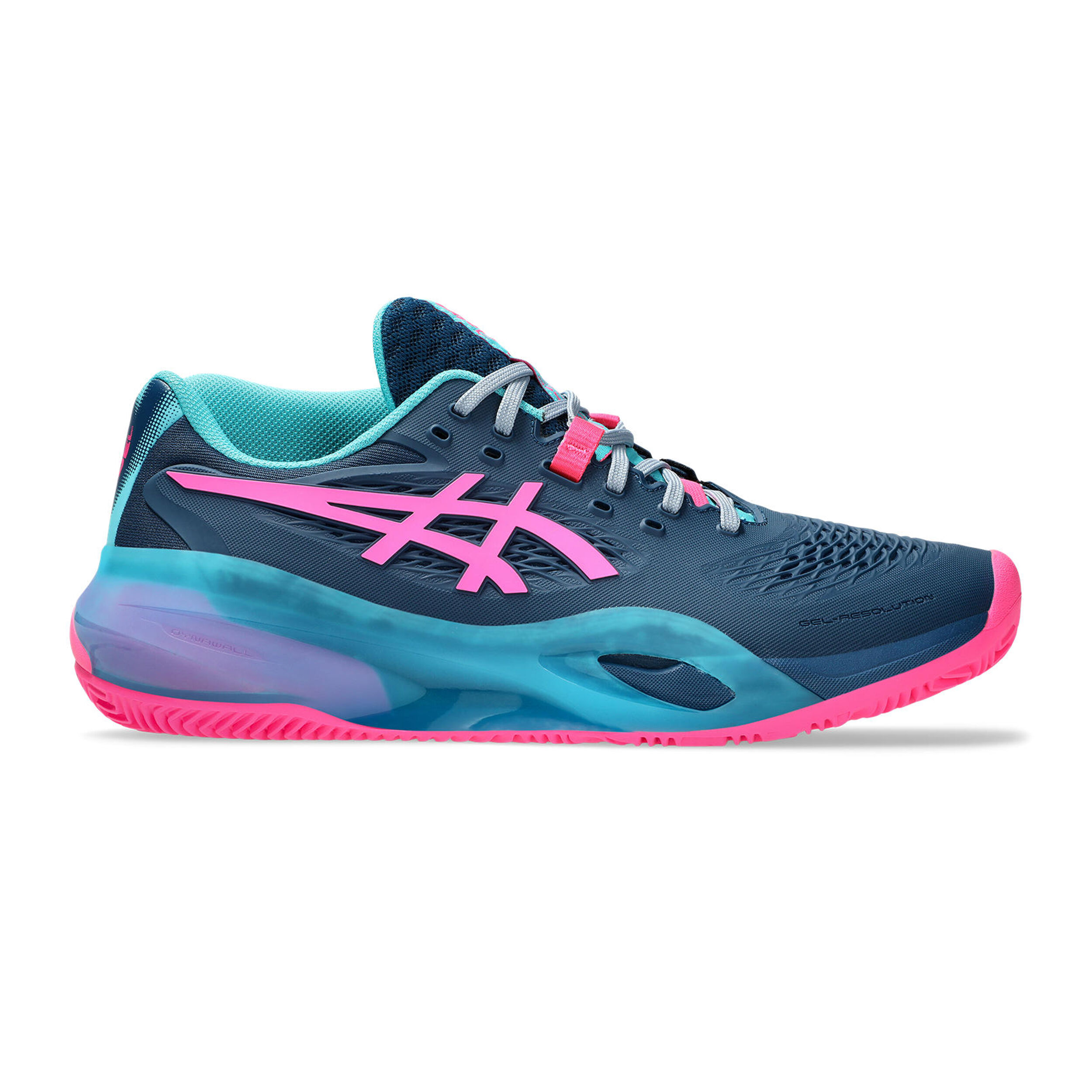 ASICS Gel-Resolution X Chaussures Padel Hommes - Bleu Petrol, Pink