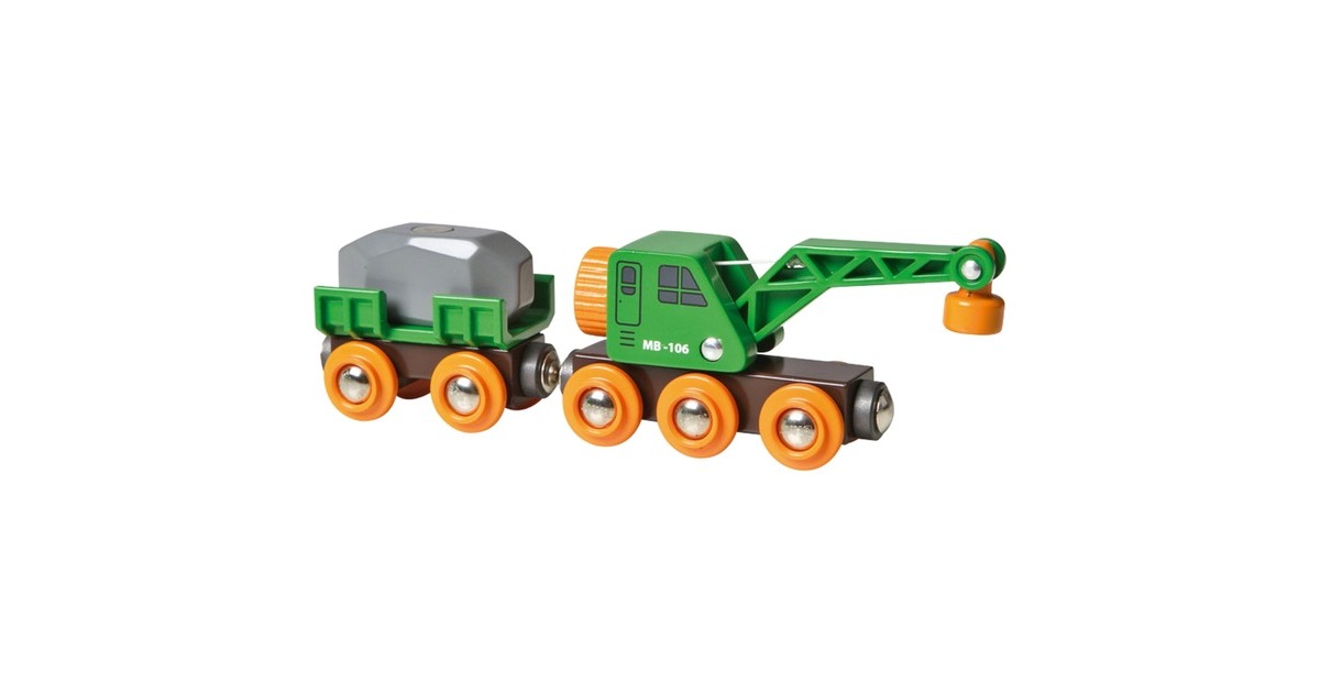 BRIOWorld - Kraanwagon Speelgoedvoertuig