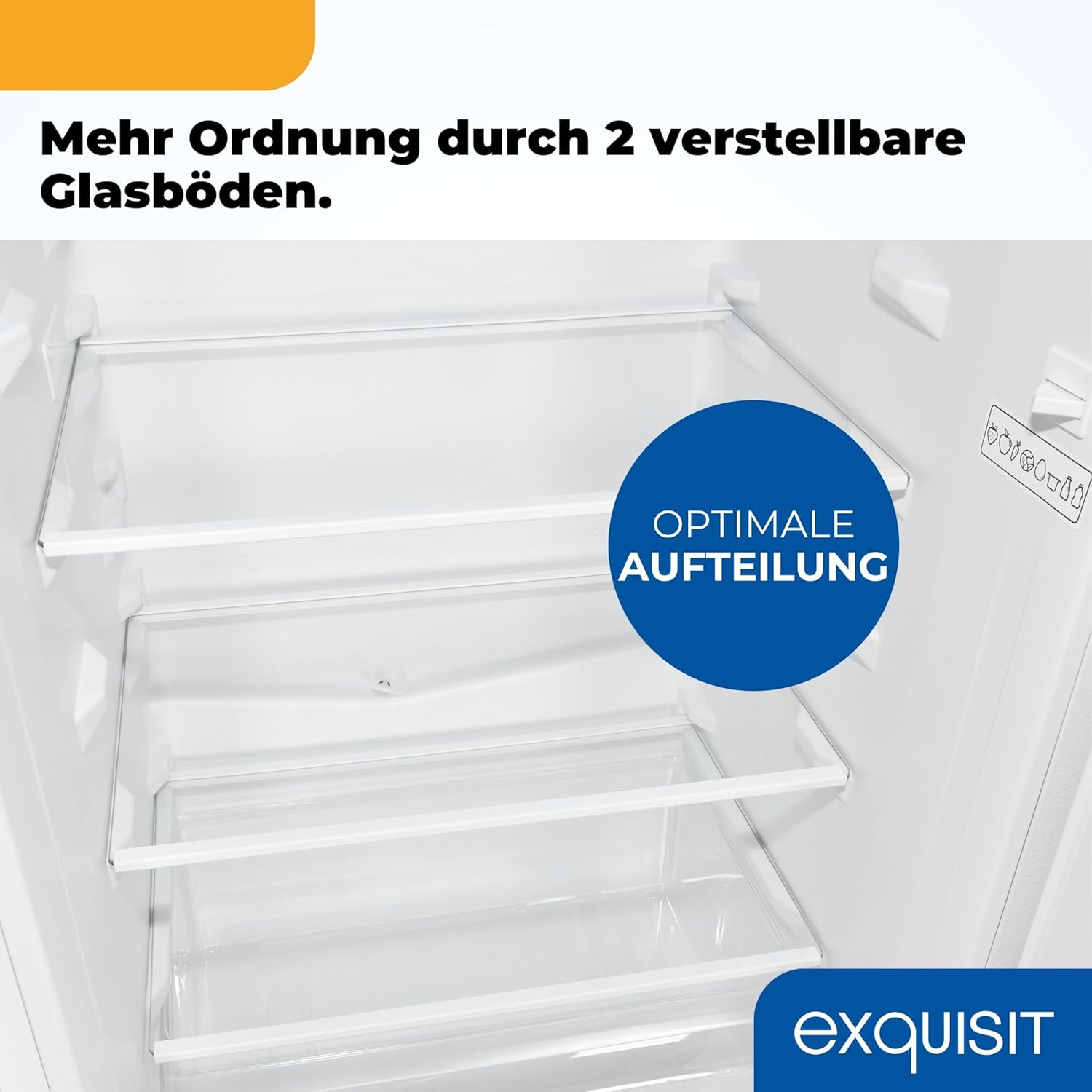 Exquisit Kühl-Gefrierkombination, 144 cm Höhe, Kühlschrank mit Gefrierfach, 4-Sterne-Gefrieren, 157 Liter, Schnellkühlen, KGC5231-60-E-050C weiss