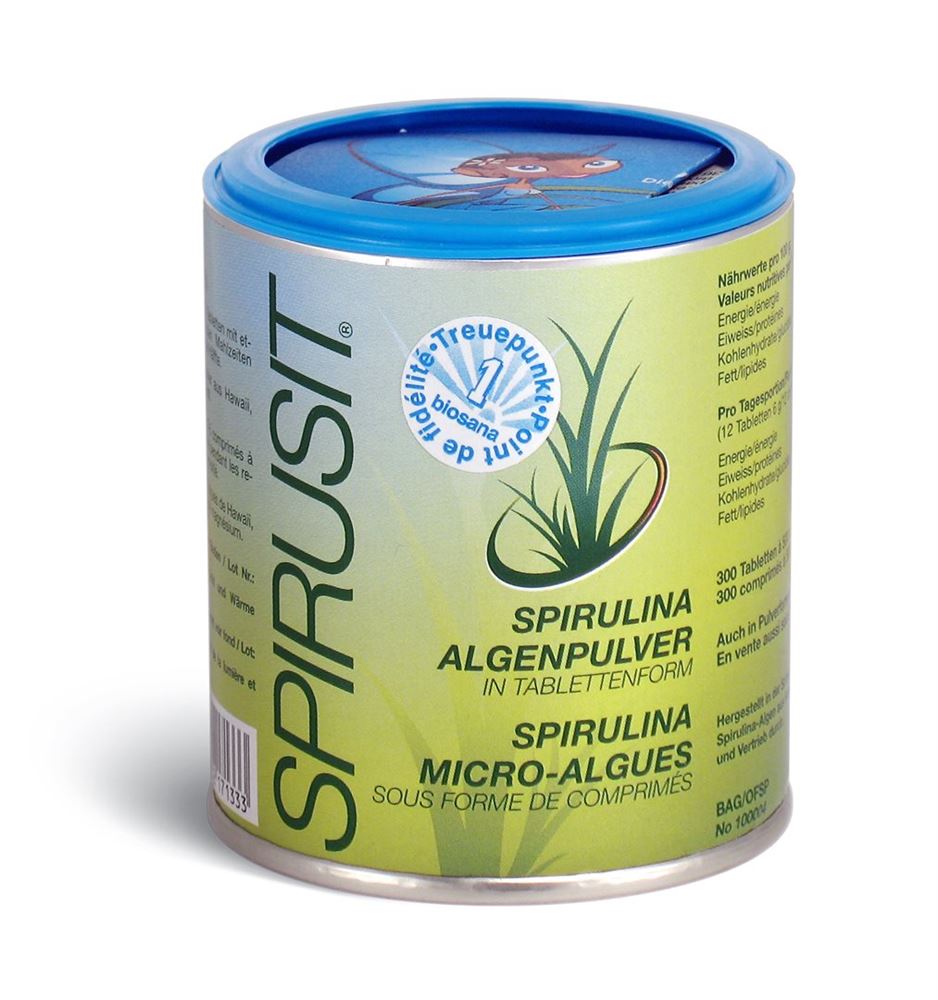 SPIRUSIT Mikroalgen 500 mg<br>300 Stück, Dose, Tablette