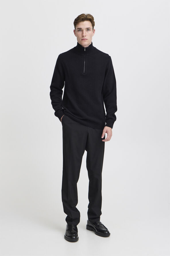 Casual Friday CFKARL halfzip lambswool knit Dark navy