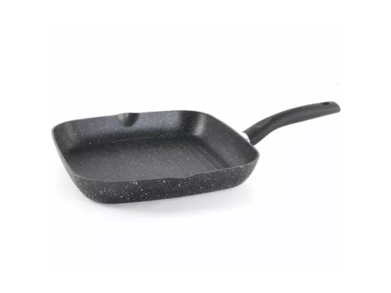 Poêle grill - 28 cm - Aluminium - Noir