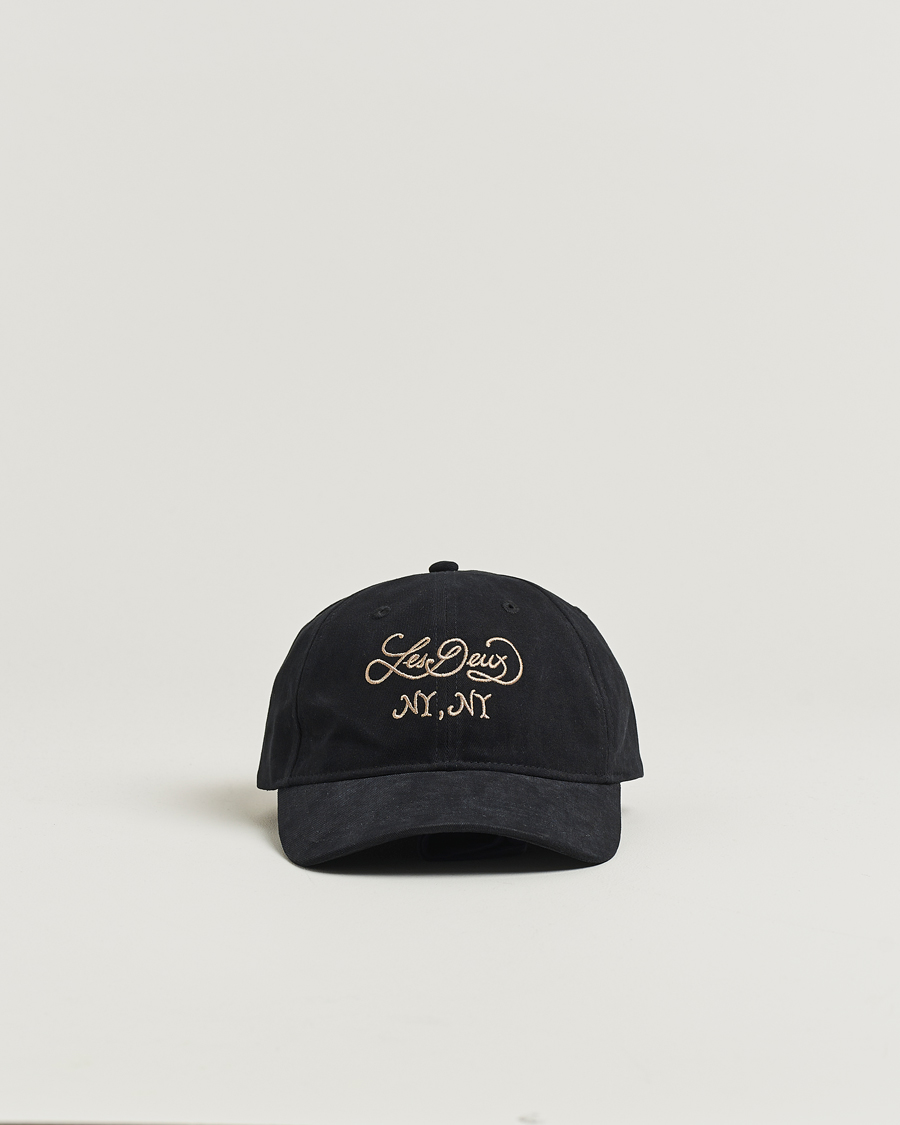 Les Deux Orchard Dad Cap Black