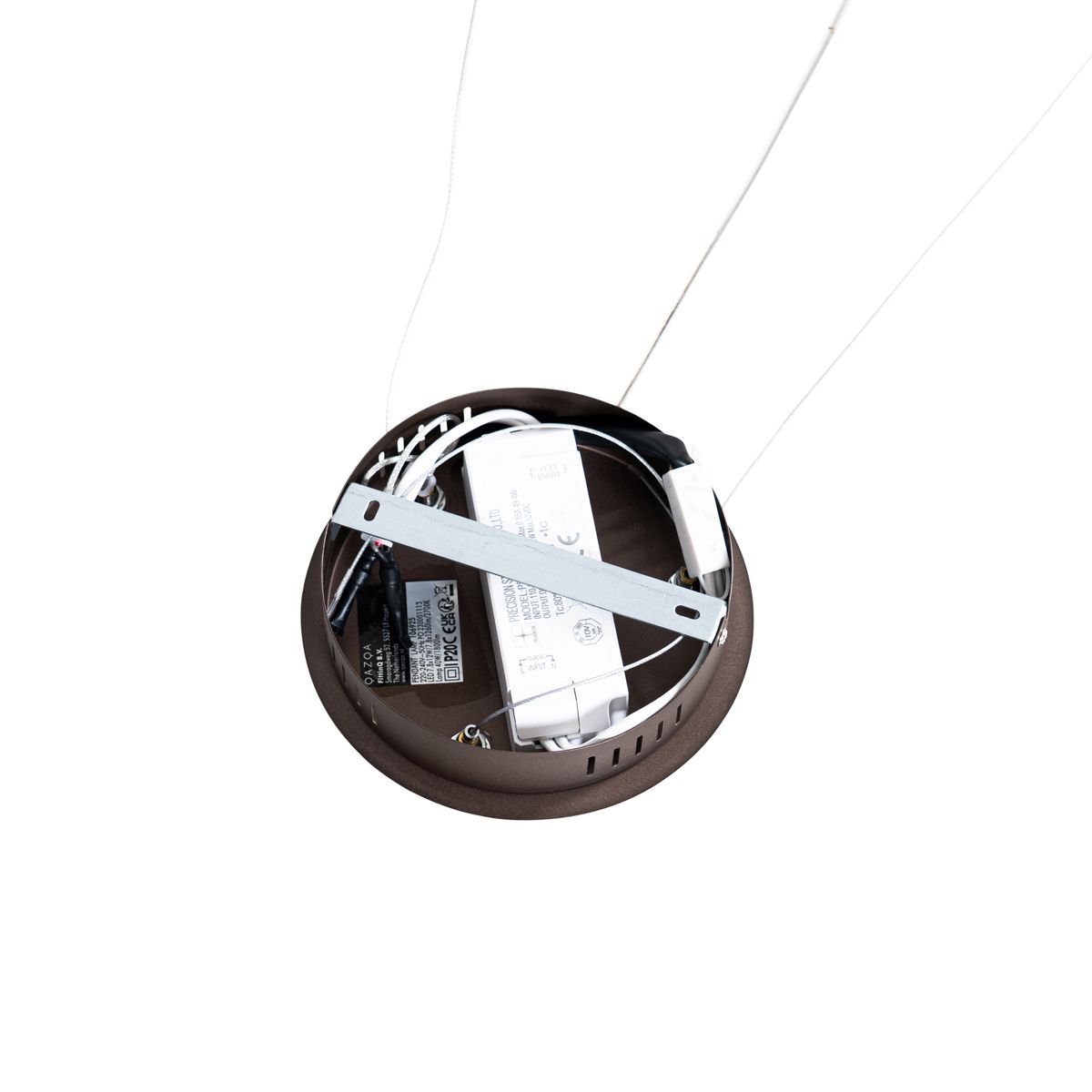 Design hanglamp brons 72 cm incl. LED 3-staps dimbaar - Rowan