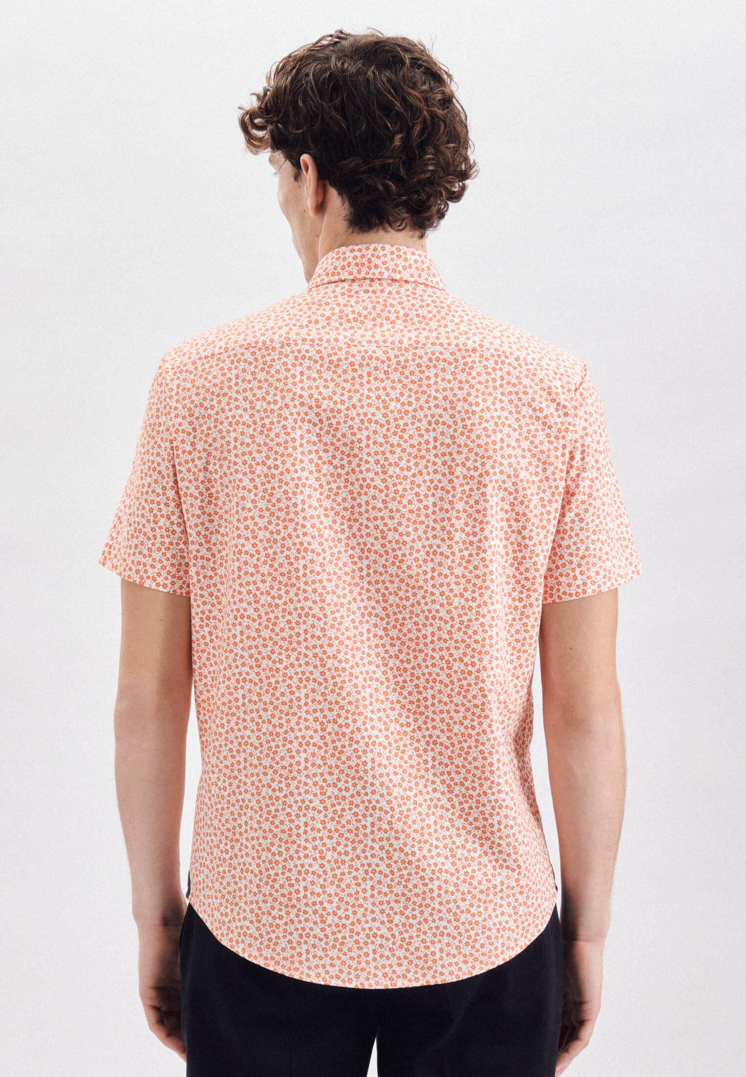 Seidensticker| Herren Casual Hemd Schwarze Rose