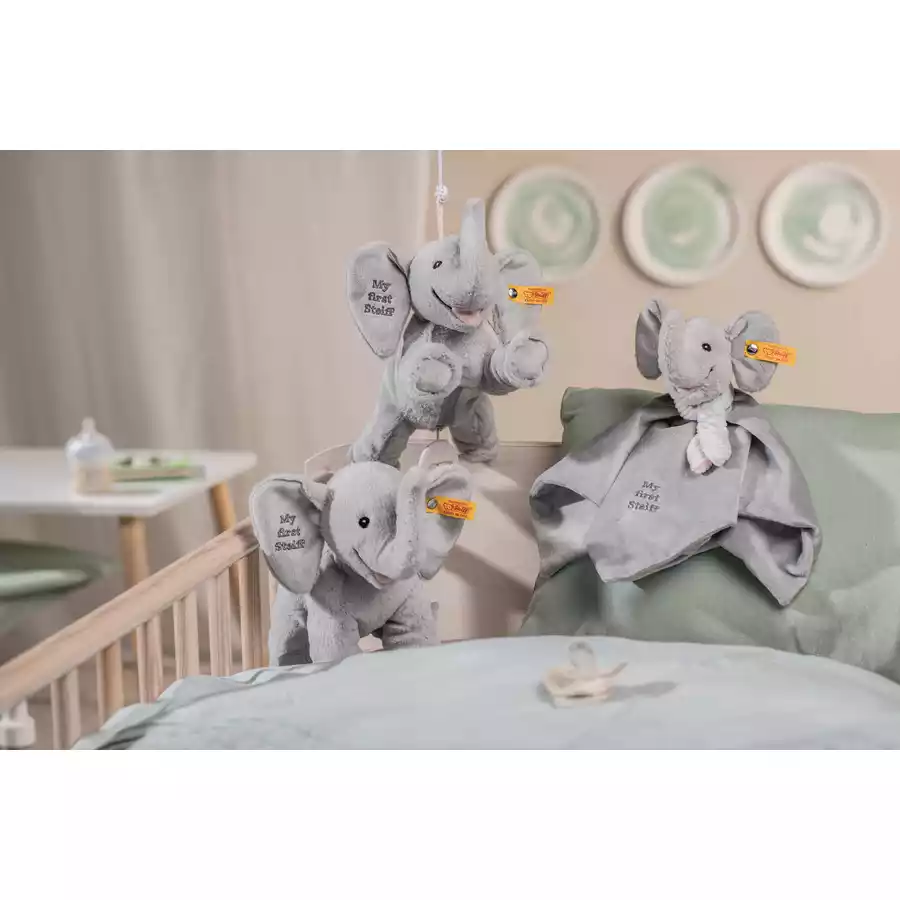 Steiff My first Elefant Ellie Spieluhr grau, 25 cm