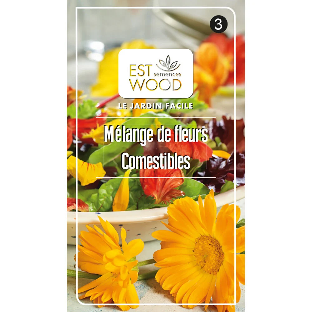 Semence mélange de fleurs multicolores 3 gr