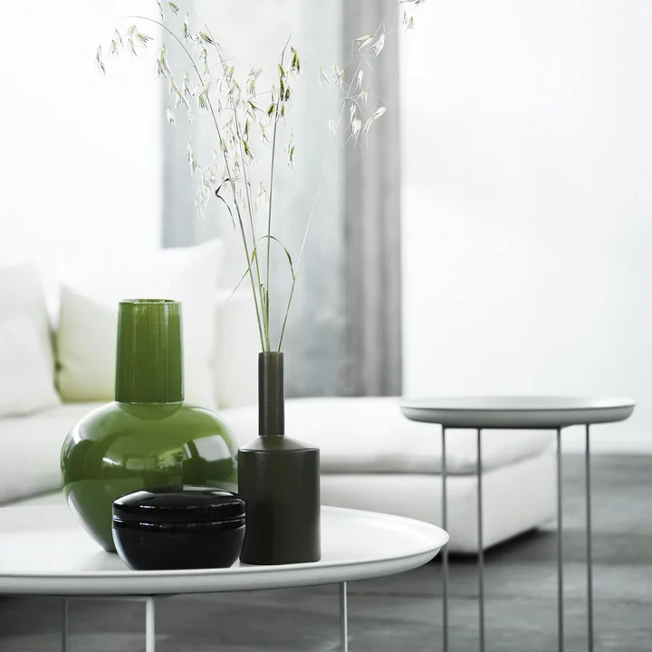 Norr11 - Duke Beistelltisch, Ø 45 x H 52 cm, lacquered obsidian