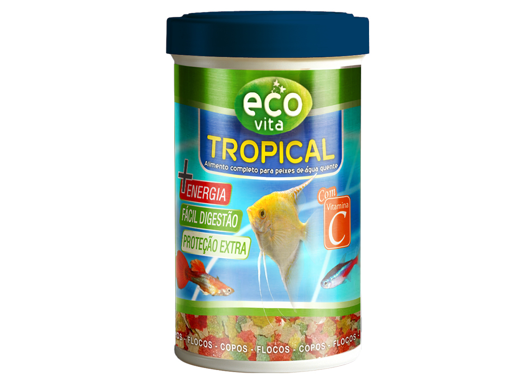 ALIMENTO PARA PEIXE ECO-VITA TROPICAL 100ML