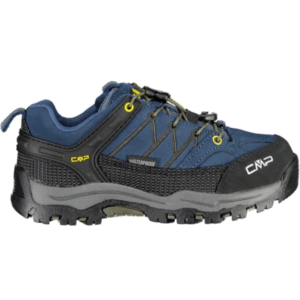 Chaussure de randonnée basse CMP KIDS RIGEL LOW TREKKING WP BLUE INK YELLOW