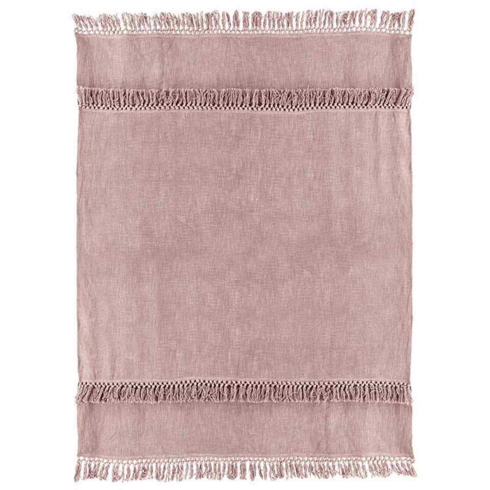 Unique Living - Plaid Saba 130x180cm Old Pink
