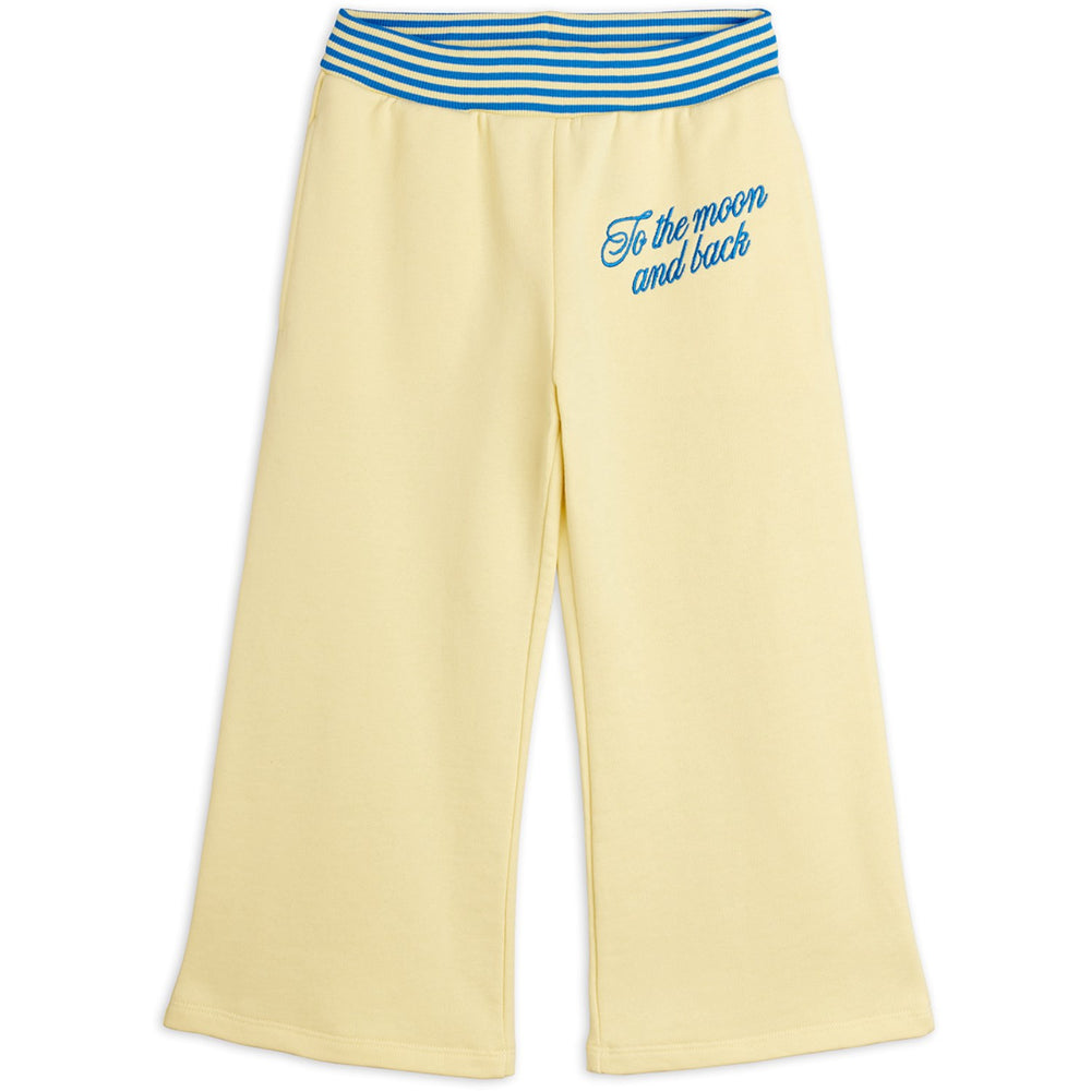 Køb Mini Rodini Yellow To The Moon Emb Sweatpants