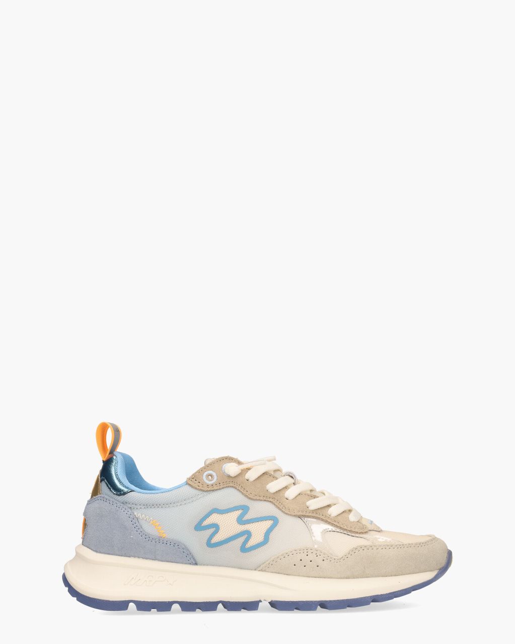 MRP By Maripé MRP78 Beige/Blauw Damessneakers