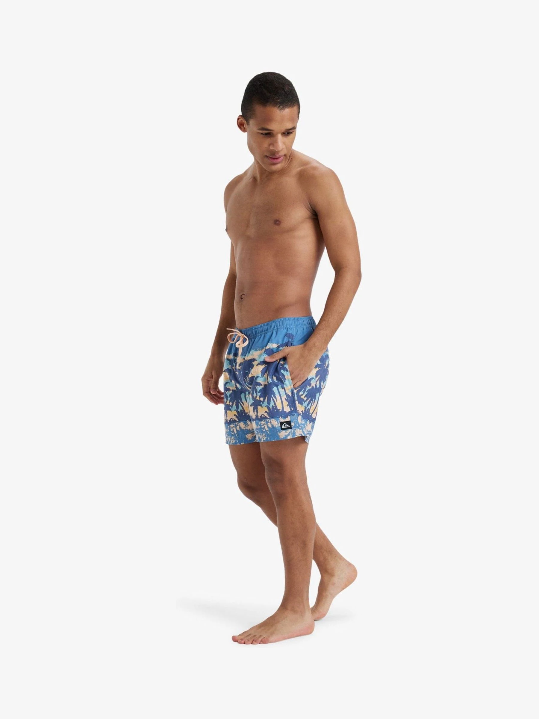 Quiksilver Everyday Straight Volley 15 Zwembroek met tropische print