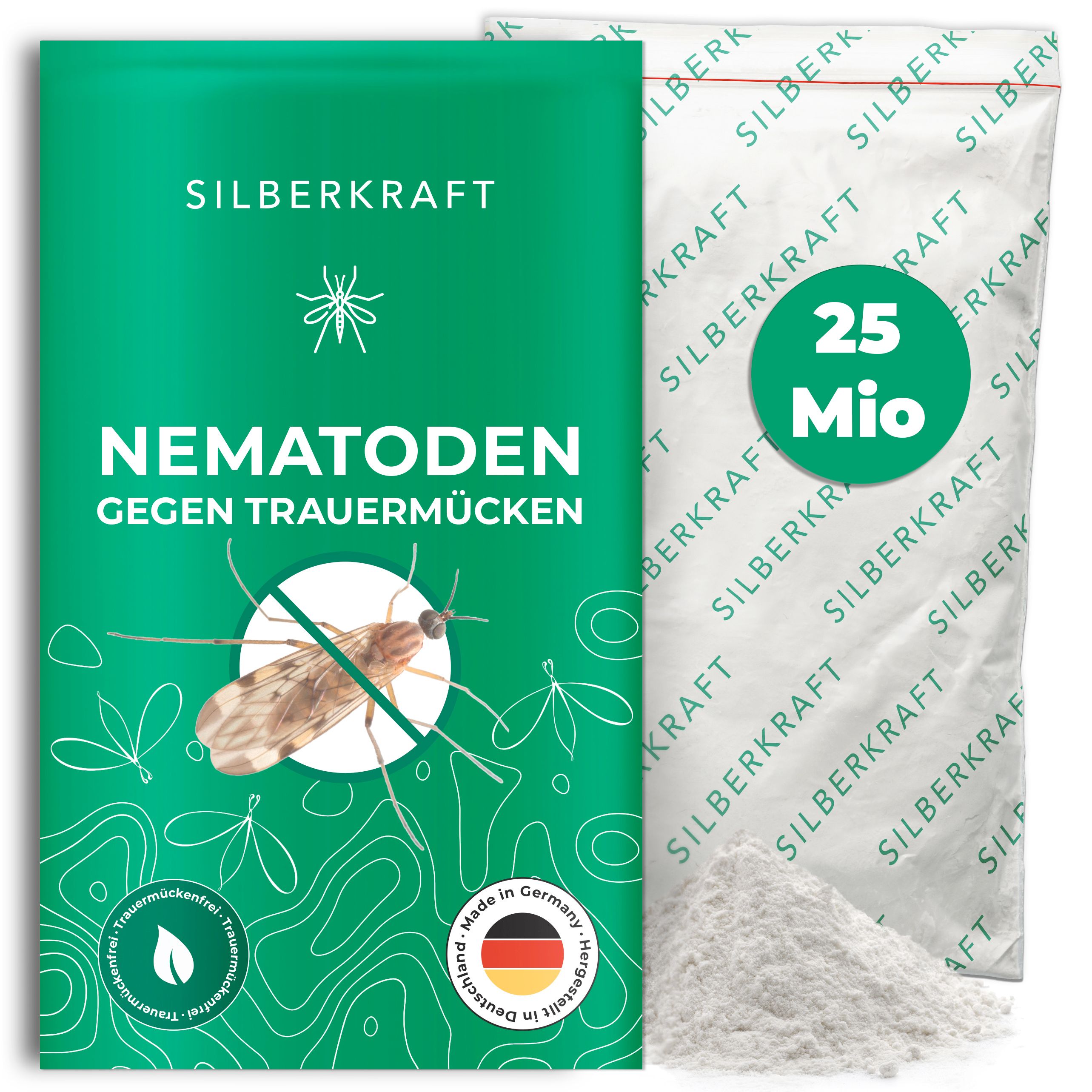 SILBERKRAFT SF Nematoden gegen Trauermücken 25 Mio