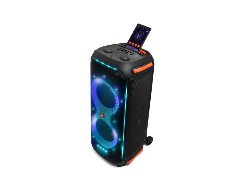 JBL Bluetooth Speaker Partybox 710 Schwarz Party-Lautsprecher mit kraftvollem Sound (800 W RMS ), eingebauter Beleuchtung und spritzwassergeschütztem Design Merkmale