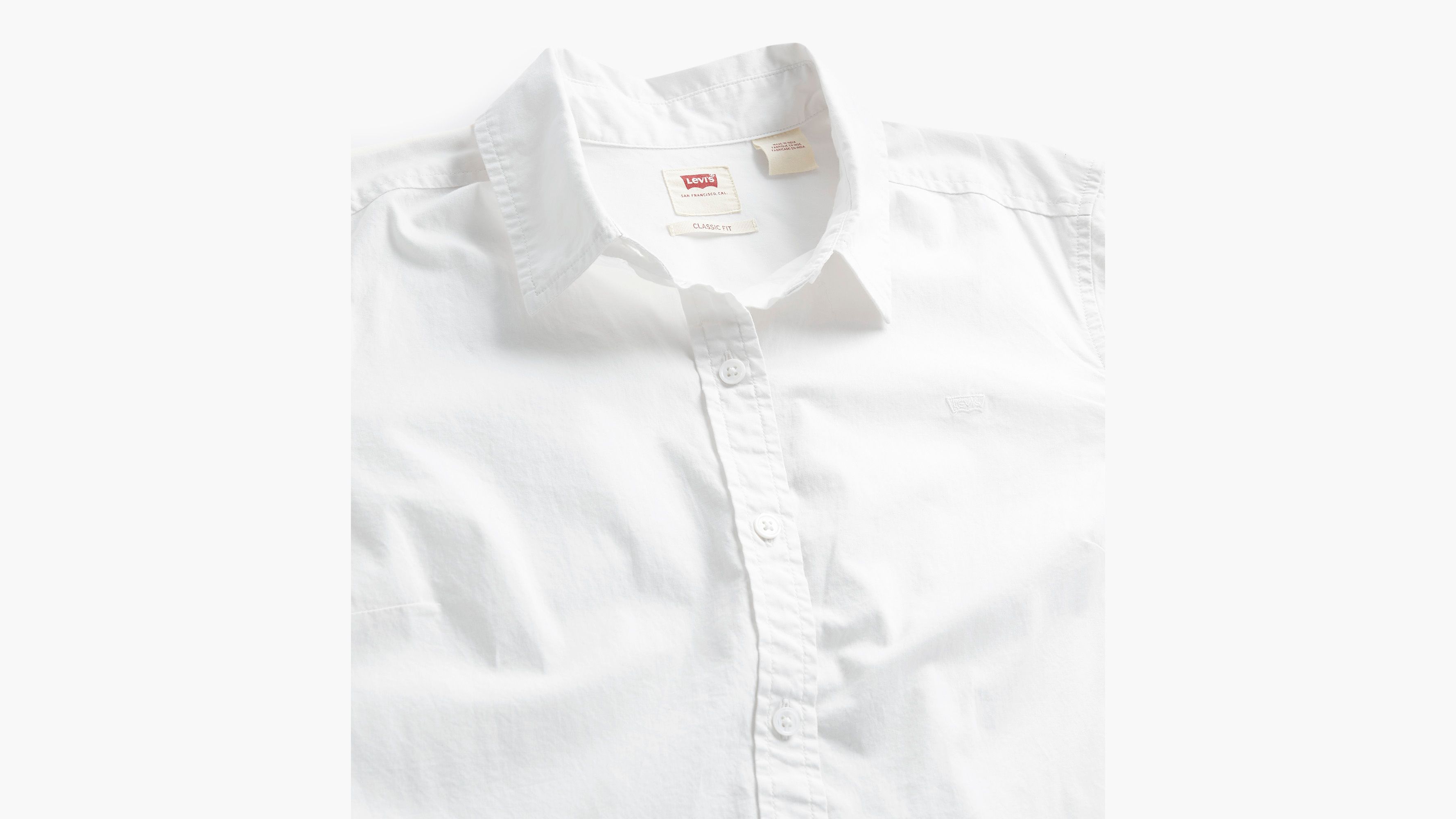 Classic Shirt - Bright White Plus Poplin - White