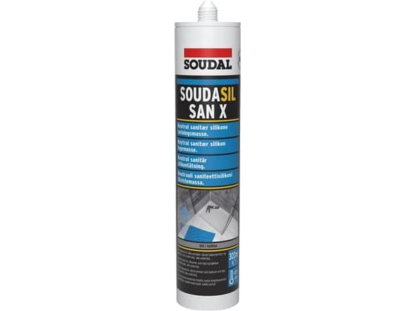 Soudasil San X sanitets silicone Grå 300 ml