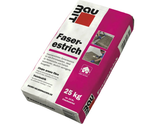 Baumit vezelvloer, ideaal voor verwarmde vloeren en vloerenreparaties, 25 kg