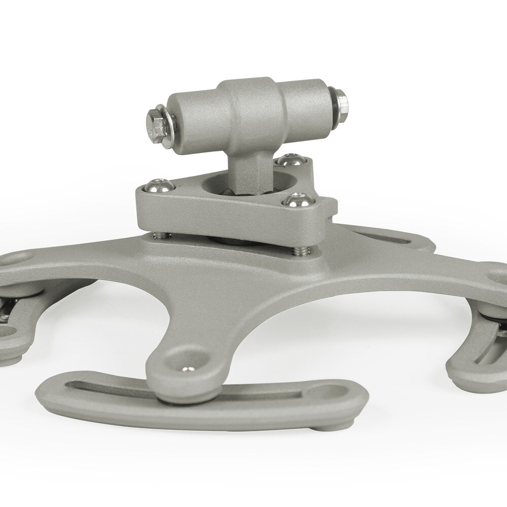 tectake® Universal Beamer-Deckenhalterung, aus Aluminium, Belastbarkeit 30 kg, Lochabstände 120 - 235 mm