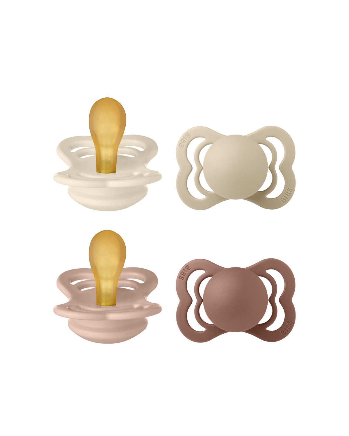 BIBS Supreme Smokk 4pk – Naturgummi
