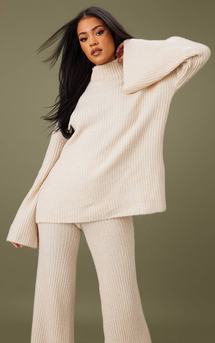 Avoine Synthétiquell Oversize En Maille Côtelée Luxe Tall
