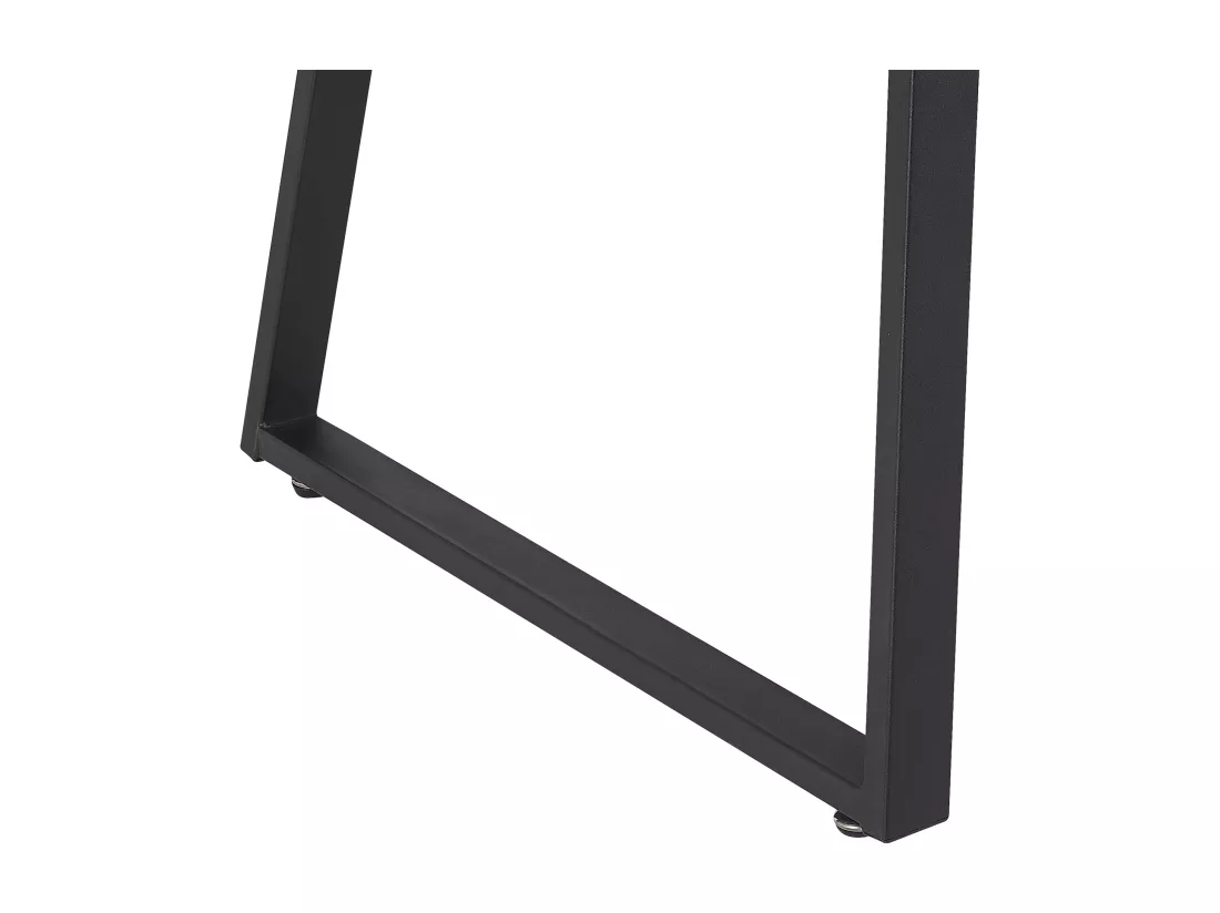 Table de salle à manger extensible TOURAN Noir 150/180 cm 90 cm