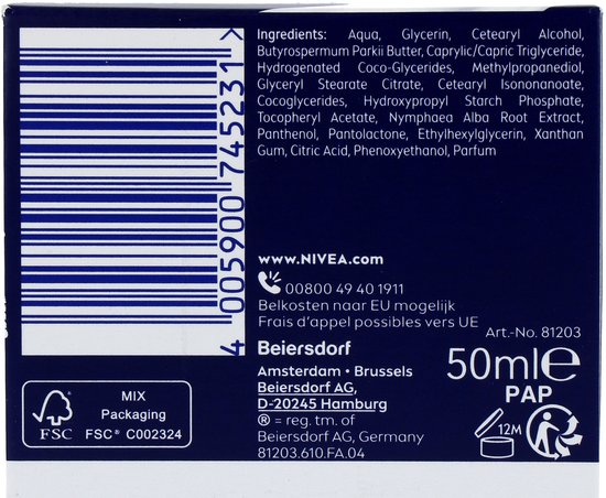 Nivea Essentials Hydraterende Nachtcrème (50 ml)