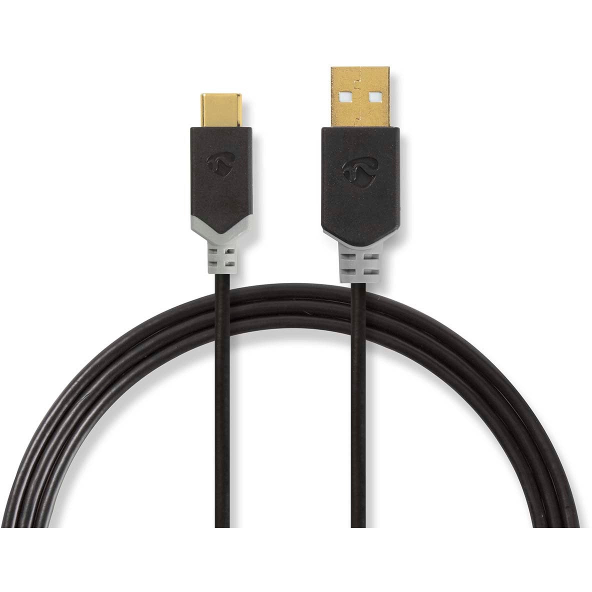 Nedis CCBW60601AT20 USB-kabel 2.0 USB-A male naar C male 480 Mbps 2m