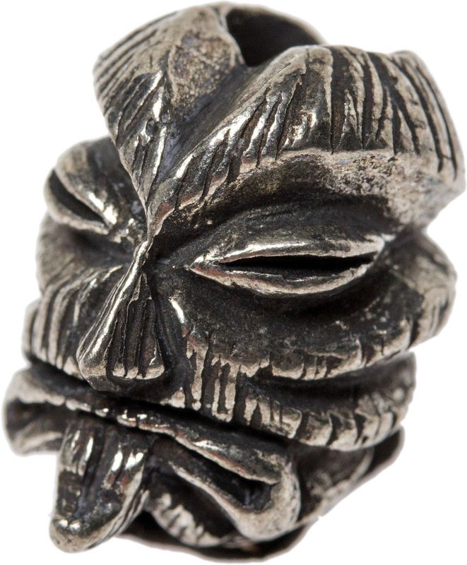 Schmuckatelli Kiko Tiki Bead Pewter
