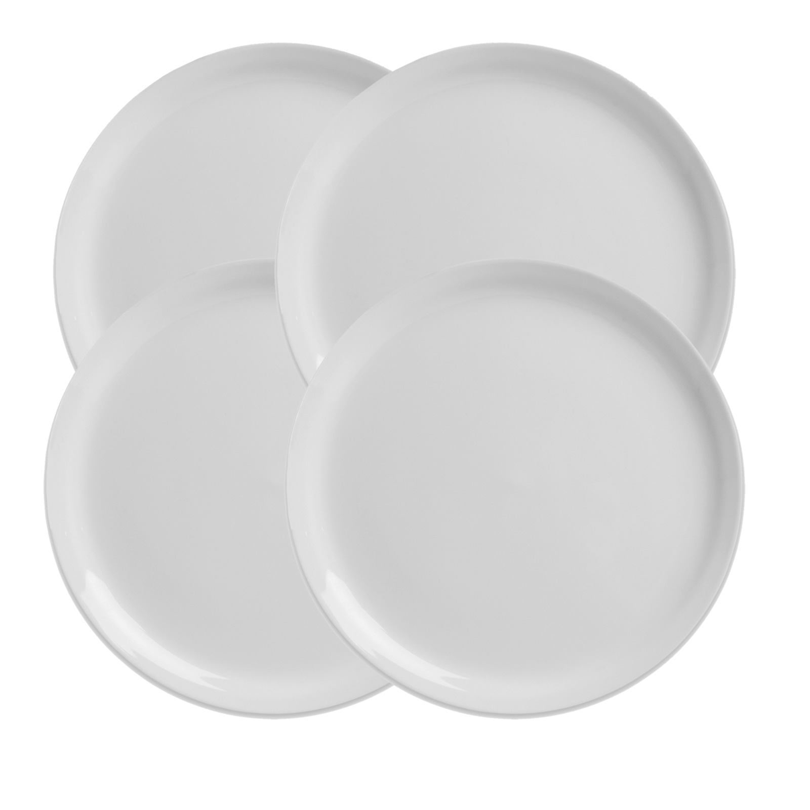 4-teiliges Pizzateller-Set - weiß - Ø 30,5 cm