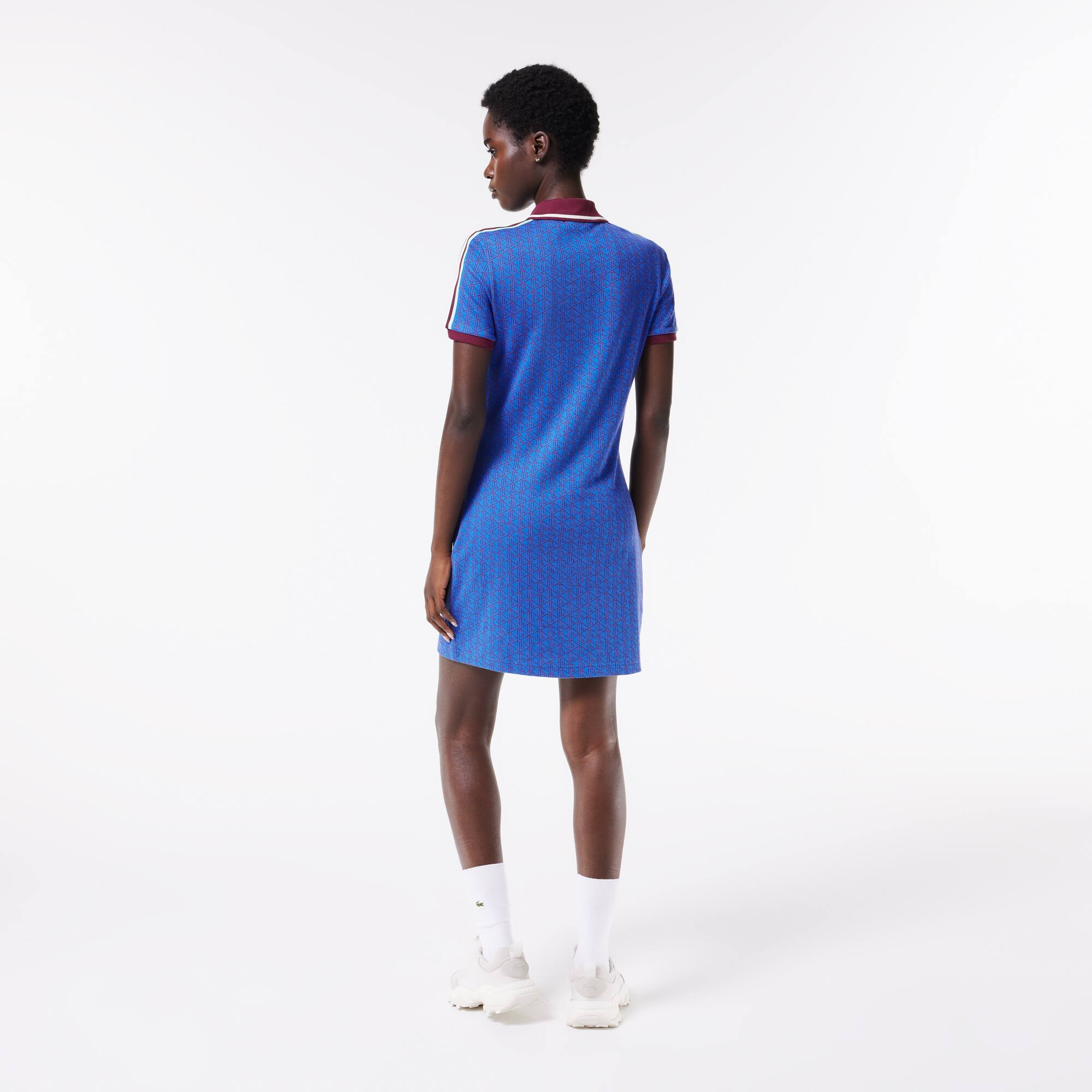 Jacquard-Kleid mit LACOSTE-Monogramm Kleider & Röcke - Blau - Lacoste - Damen