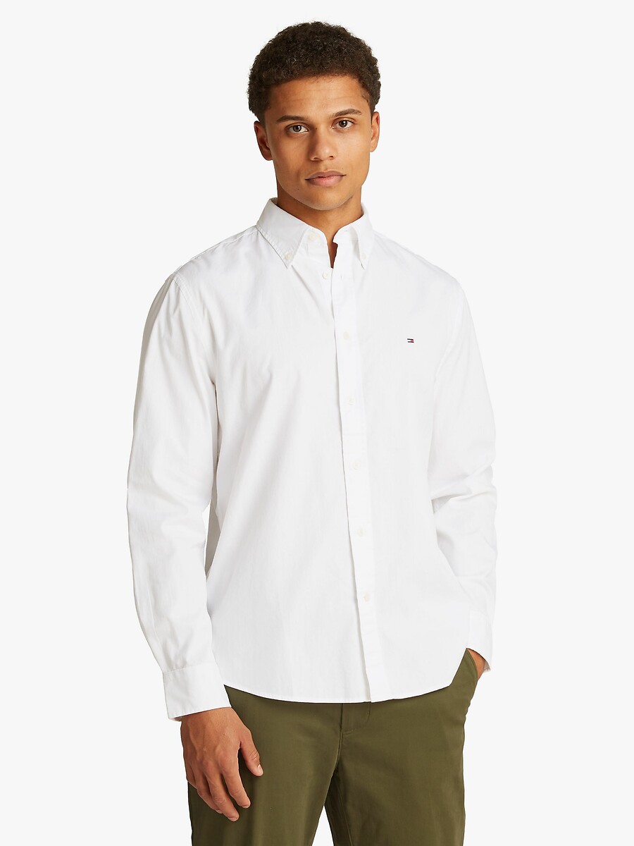 TOMMY HILFIGER<br>Camisa de popeline flexível