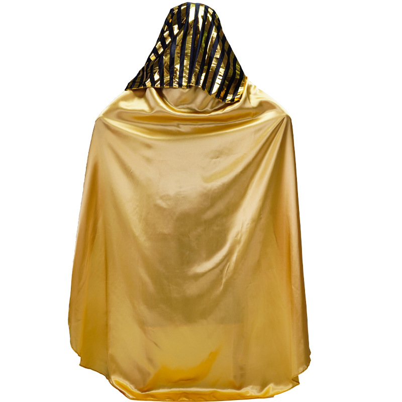(170-185cm) Fasnachts Erwachsenen Kostüm Ägyptische Pharao Verkleidung für Motto Partys / Halloween - Gold / Schwarz