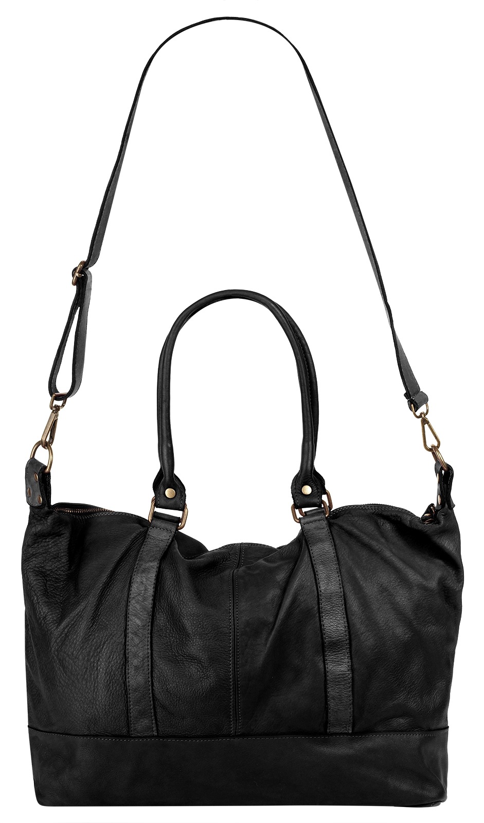 Samantha Look Reisetasche echt Leder, Made in Italy