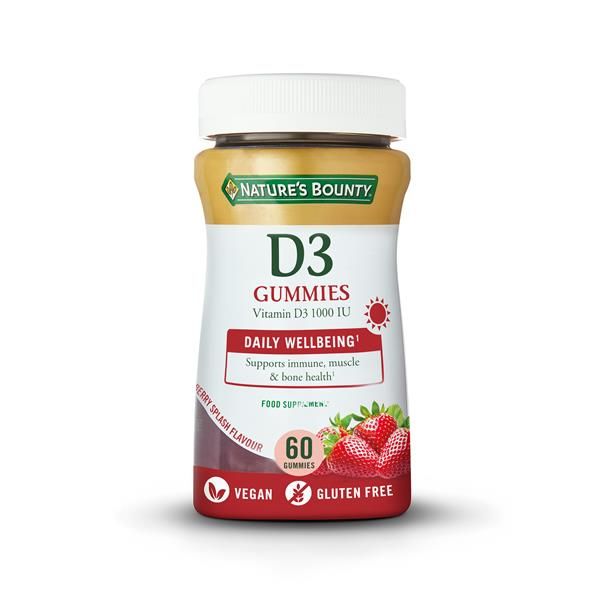 Suplemento Alimentar - Vitamina D3, Em Gomas Sabor A Morango
