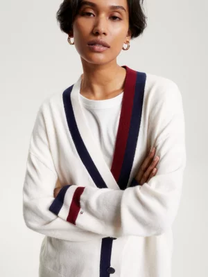 Cardigã Global Stripe Relaxed Fit