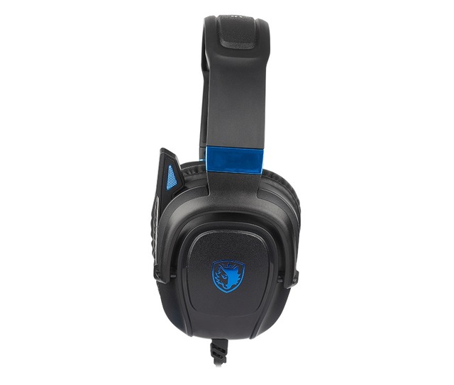 Sades Gaming-Headset »Zpower SA-732 Gaming Headset, schwarz/blau, USB, kabelgebunden« Stereo, Over Ear, PC, PST, XBox, Nintendo Switch, VR, Phone