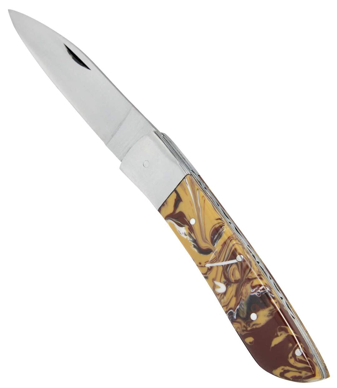 Couteau en Résine Marbrée et Acier