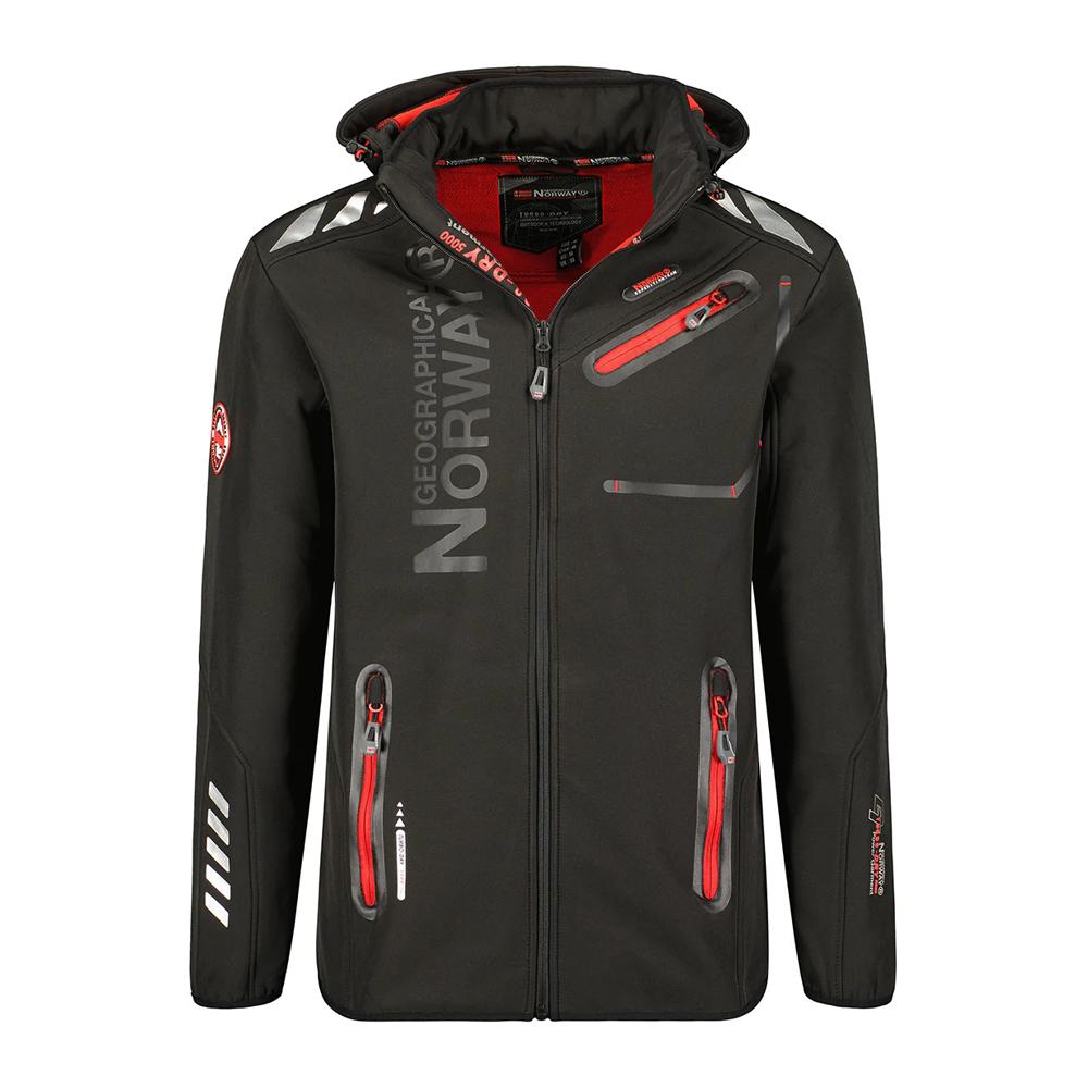 Geographical Norway Parka Softshell Noir/Rouge Homme Geographical Norway Royaute WW1973H