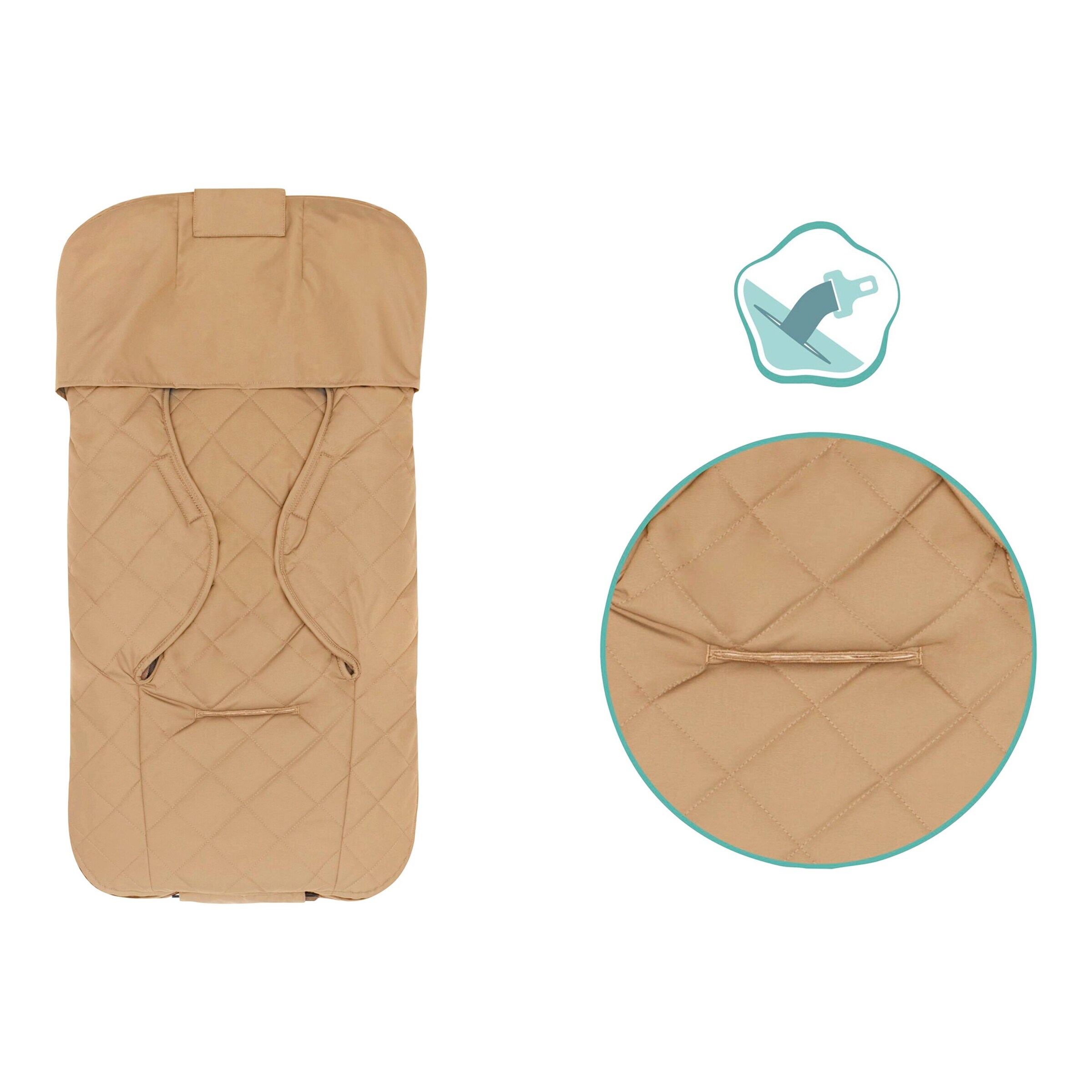 babycab Winterfußsack Nora cappuccino