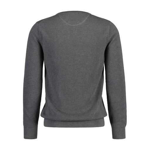 GANT Crewneck Striktrøje, Dark Grey Melange, XL