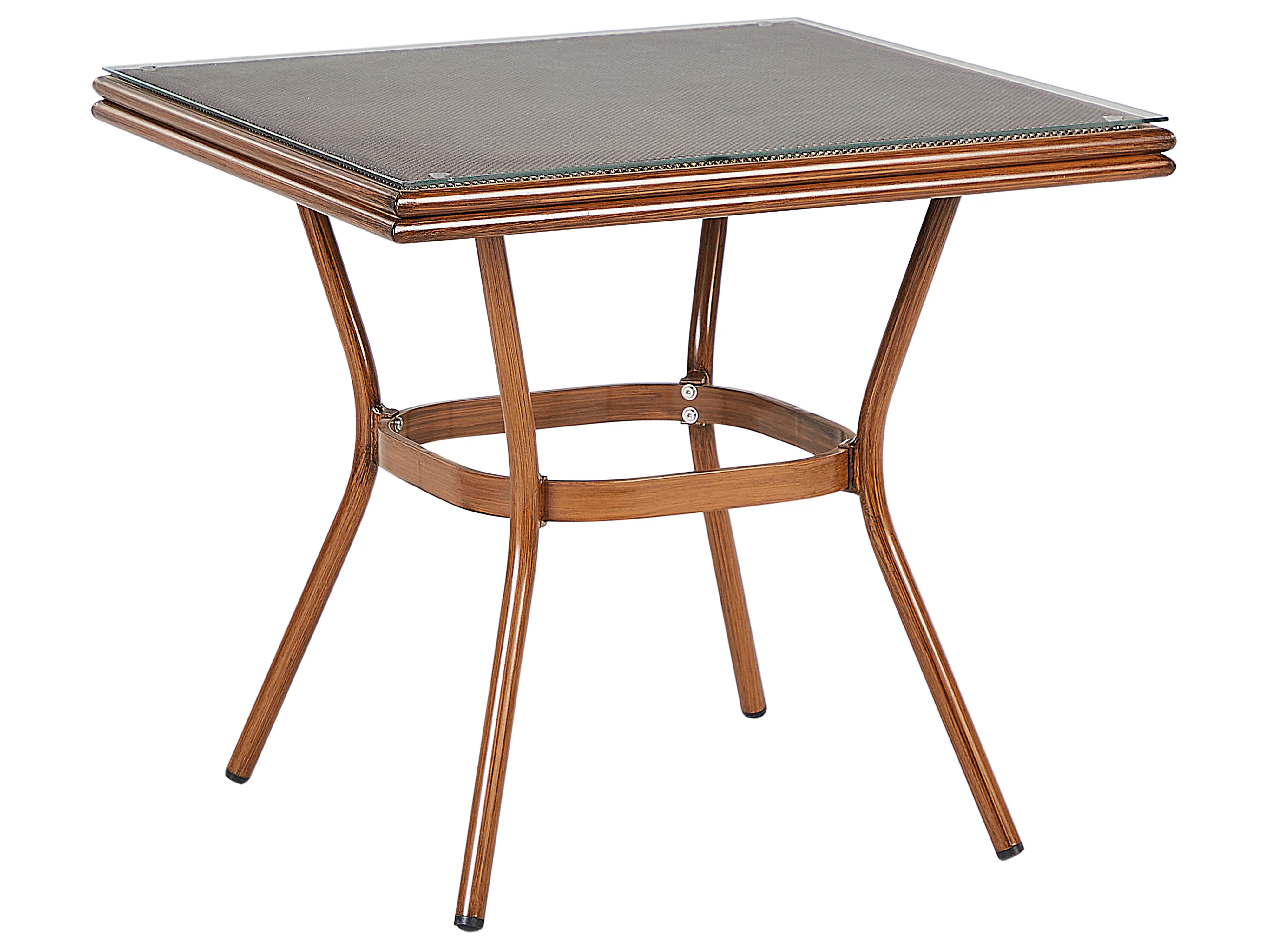 Tuin eettafel CASPRI II 80 cm 80 cm Glas Grijs