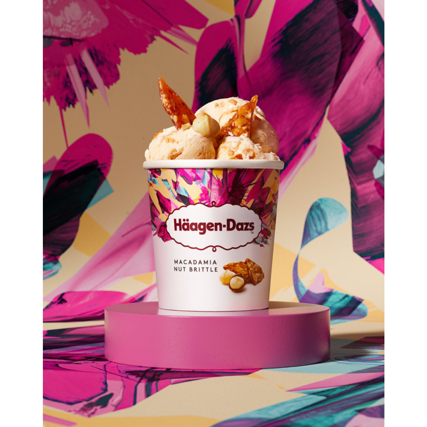 Häagen-Dazs Glace Macadamia Nut Brittle Pint