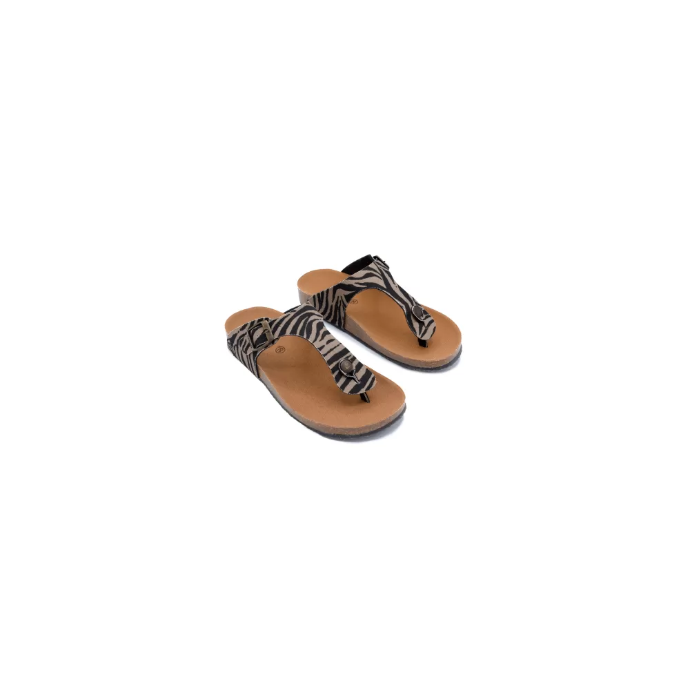 Scholl Greeny Flipflop Sort/Beige