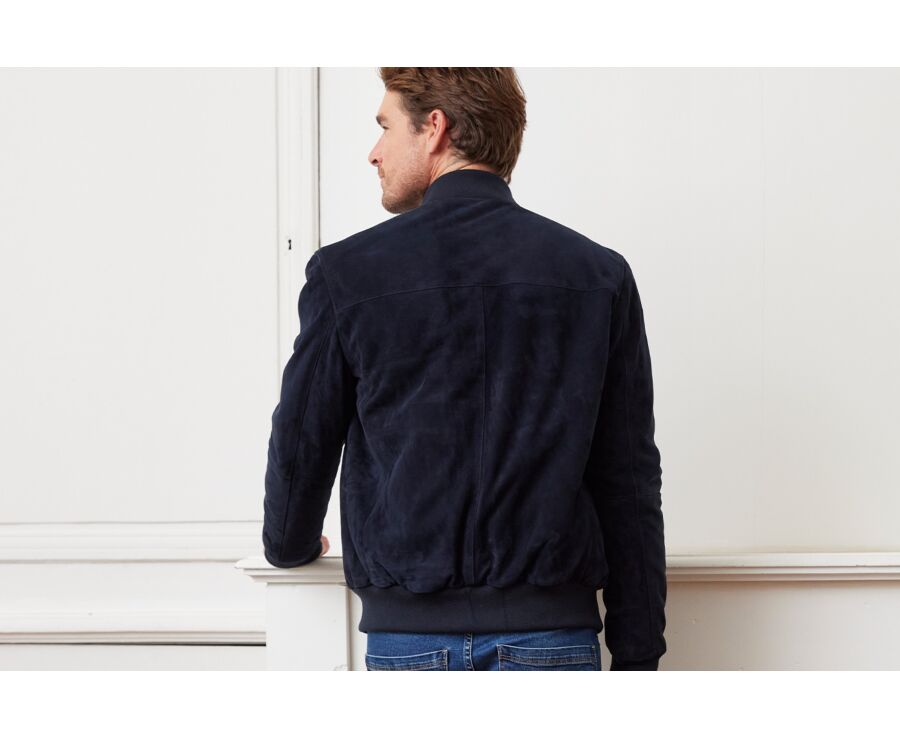 Blouson homme cuir Marine - SEAN