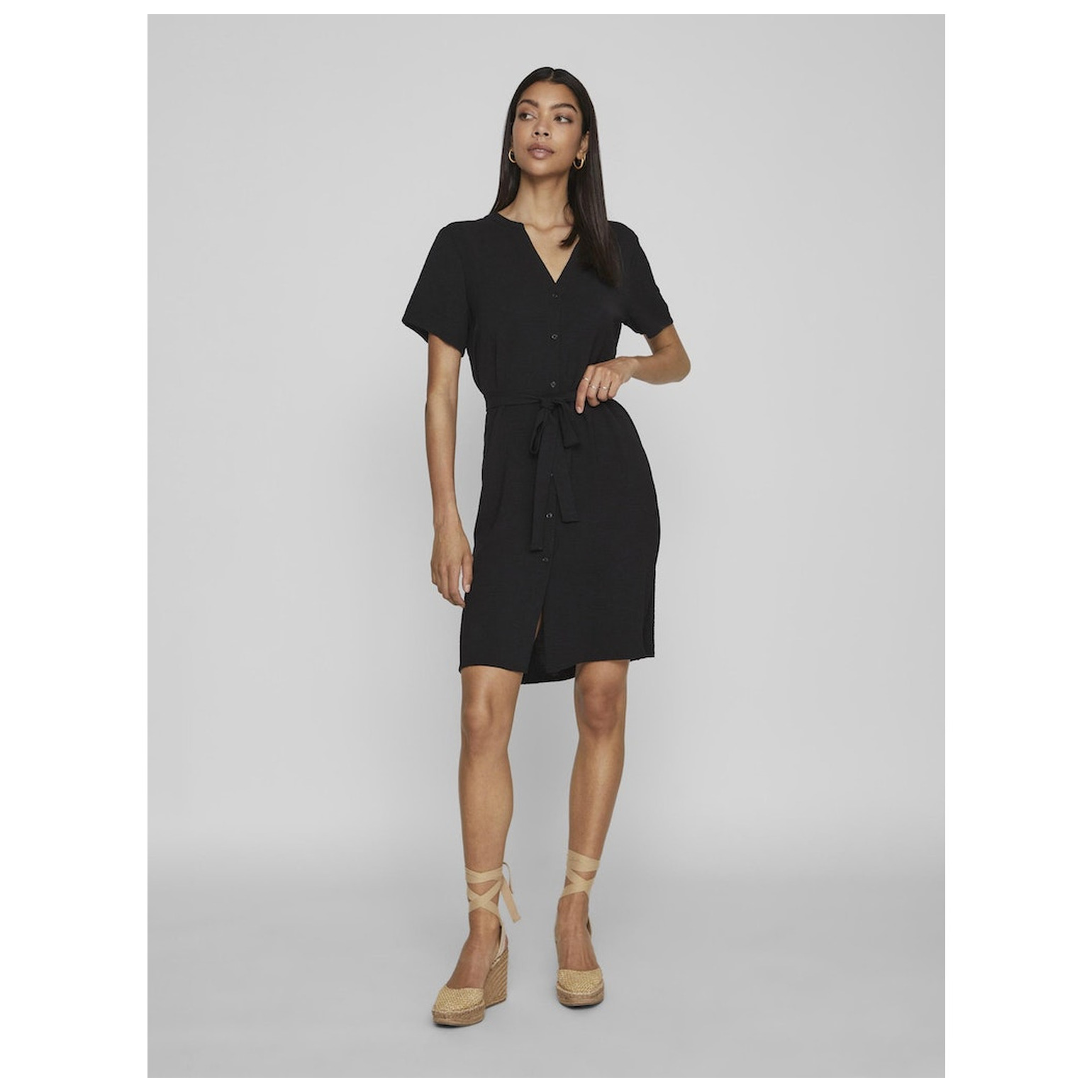 Vila VIJOSA S/S V-NECK SHIRT DRESS