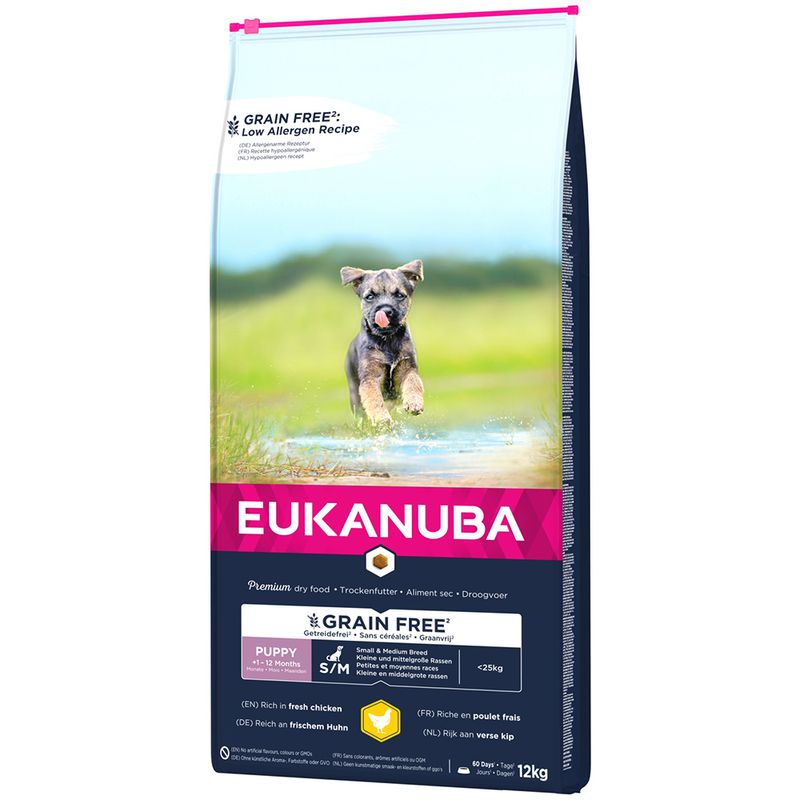 Eukanuba Grain Free Puppy Small / Medium Breed poulet