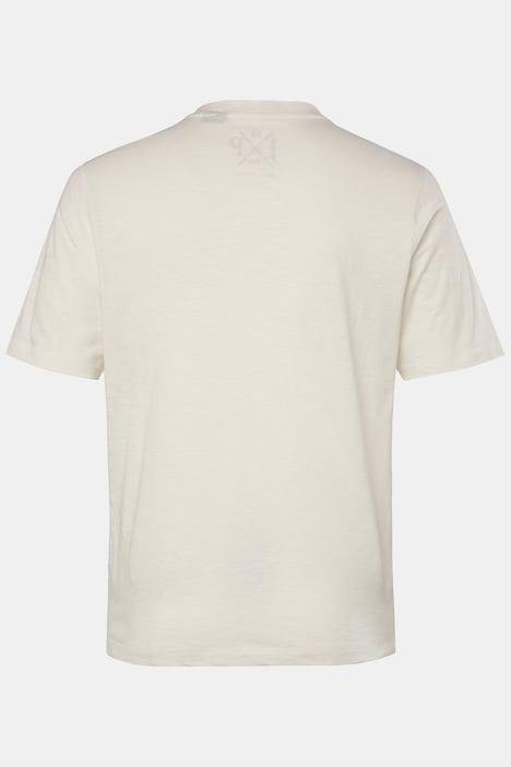 Henley, Halbarm, Rundhals mit Knopfleiste, bis 8 XL