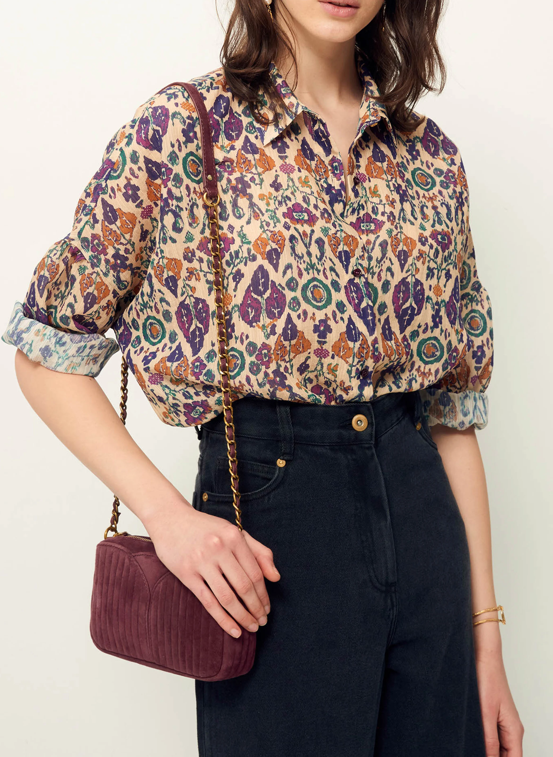 BOTALAIA - Chemise ample à col V | Multicolore